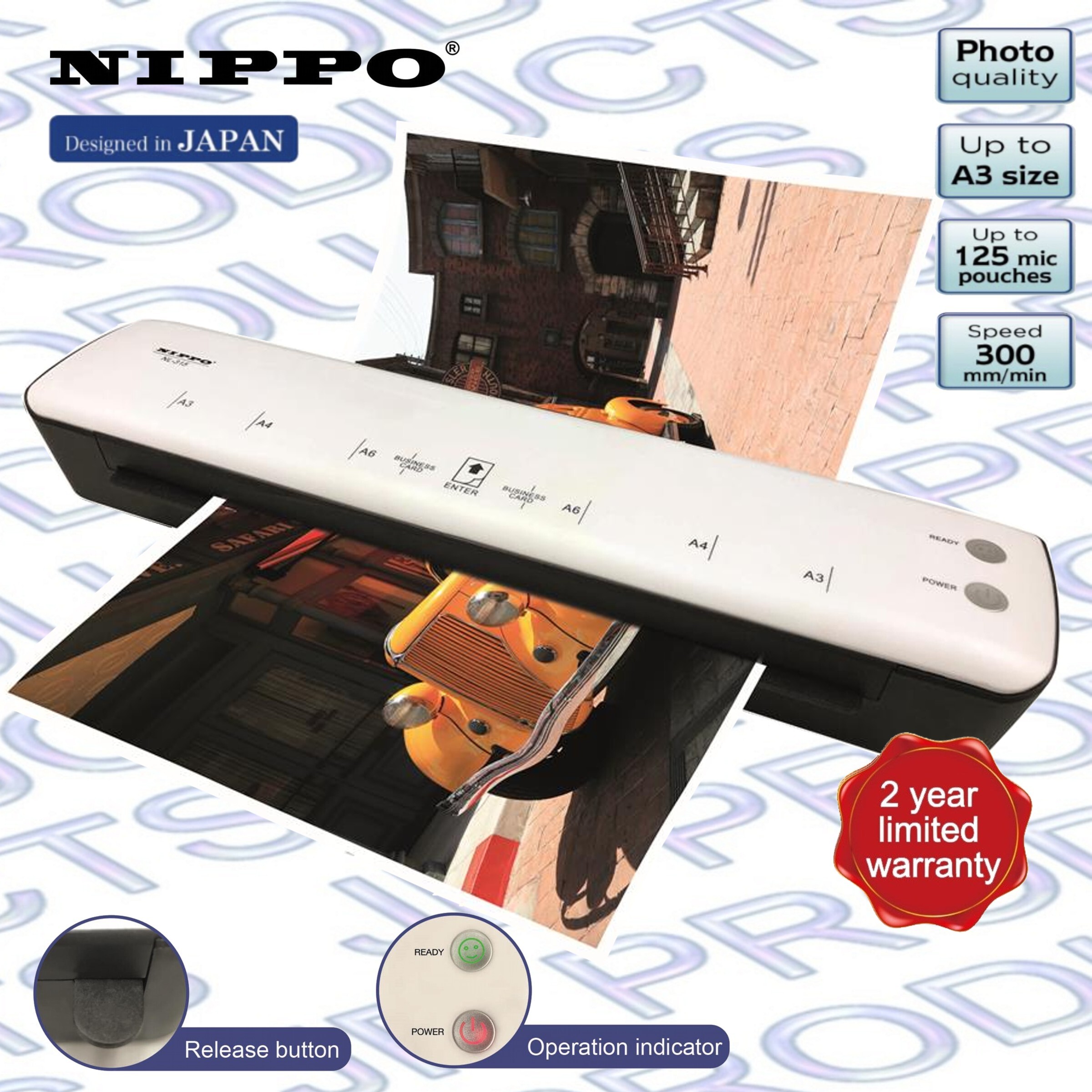 NL-315 電子控溫A3 過膠機《香港行貨》《2年保養》