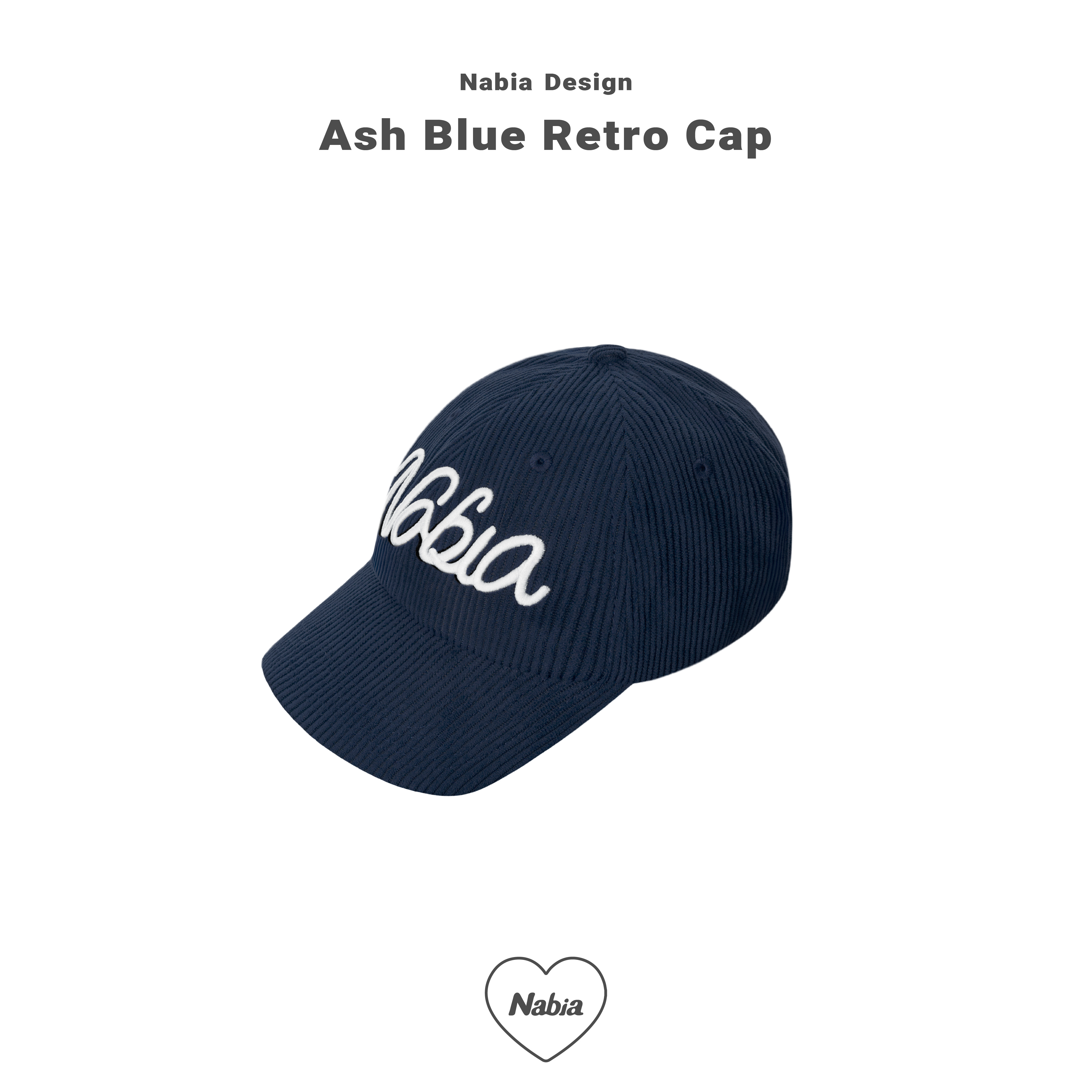 燈芯絨立體繡老帽