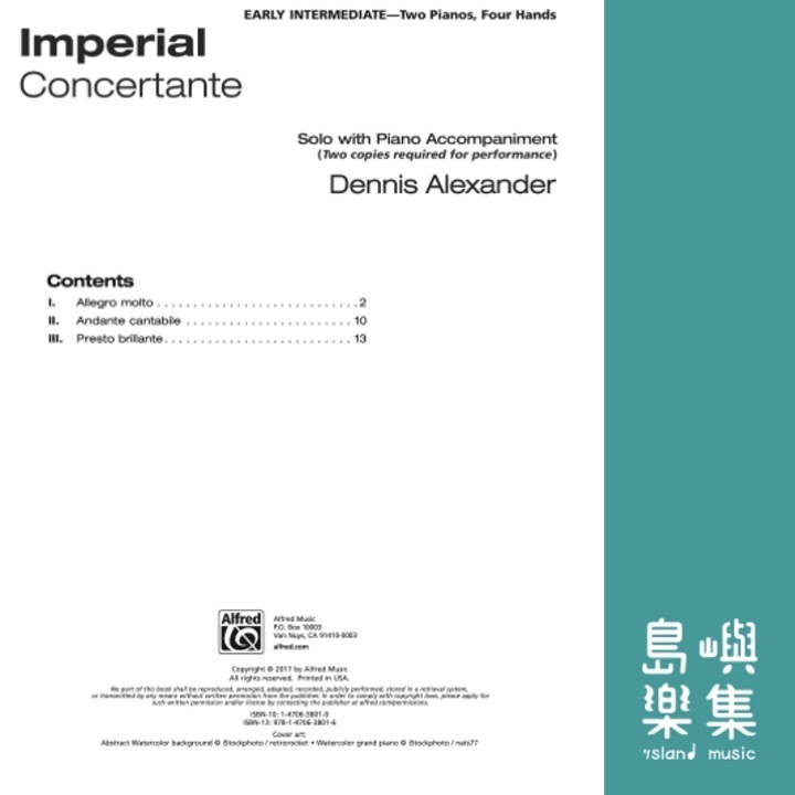Imperial Concertante | Solo with Piano Accompaniment | 2 Pianos, 4 Hands