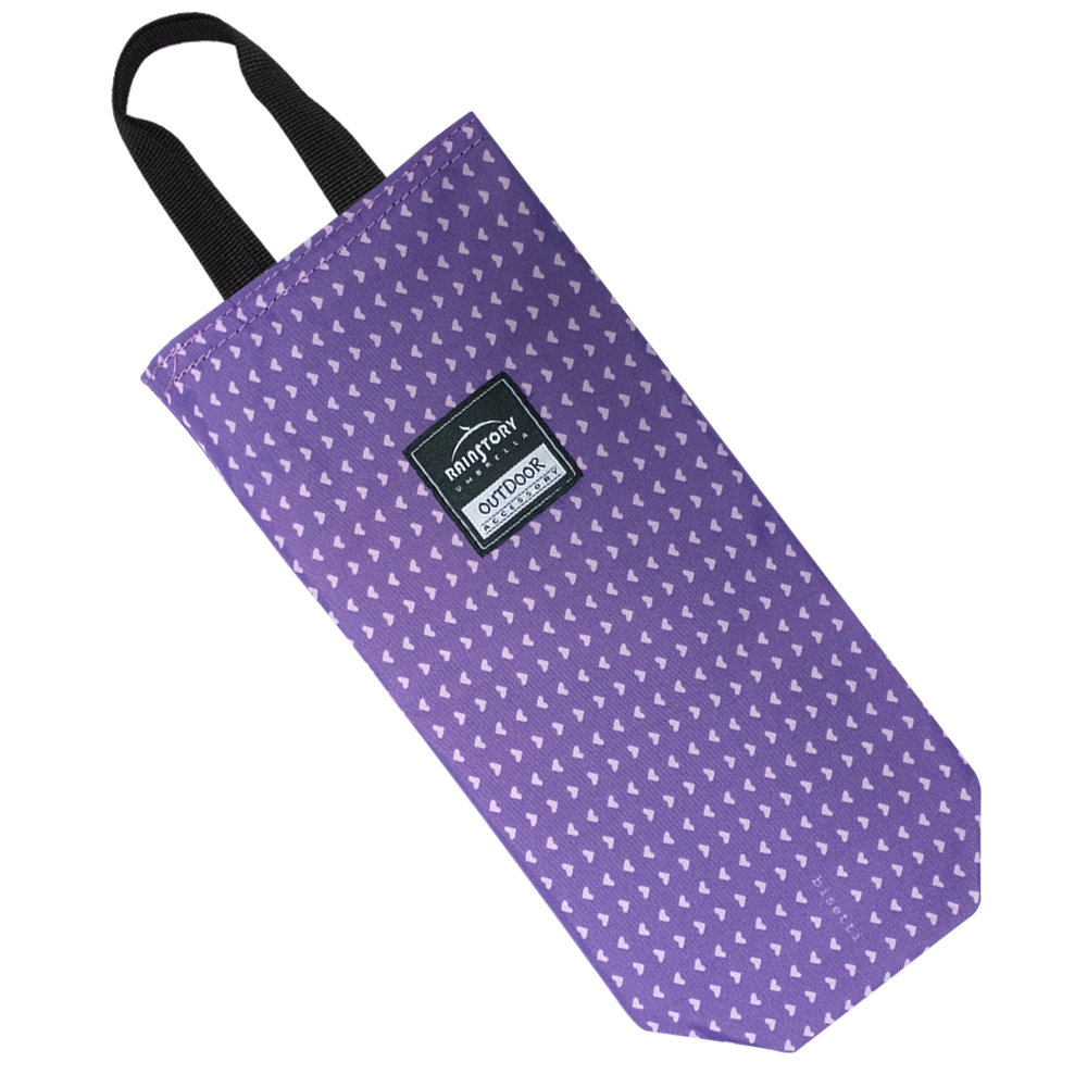 RAINSTORY多功能防潑水雨傘袋(舞動LOVE-紫)