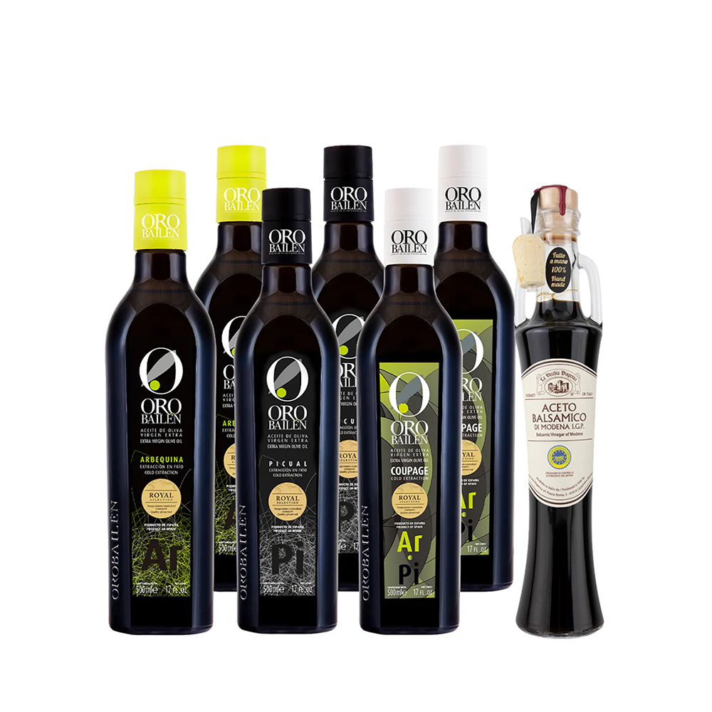皇嘉特級冷初榨橄欖油500ml 6入組贈典釀巴薩米克醋250ml(兩年)