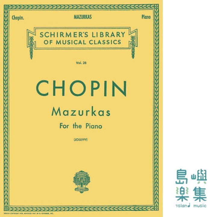 Chopin Mazurkas | Schirmer Library of Classics Volume 28