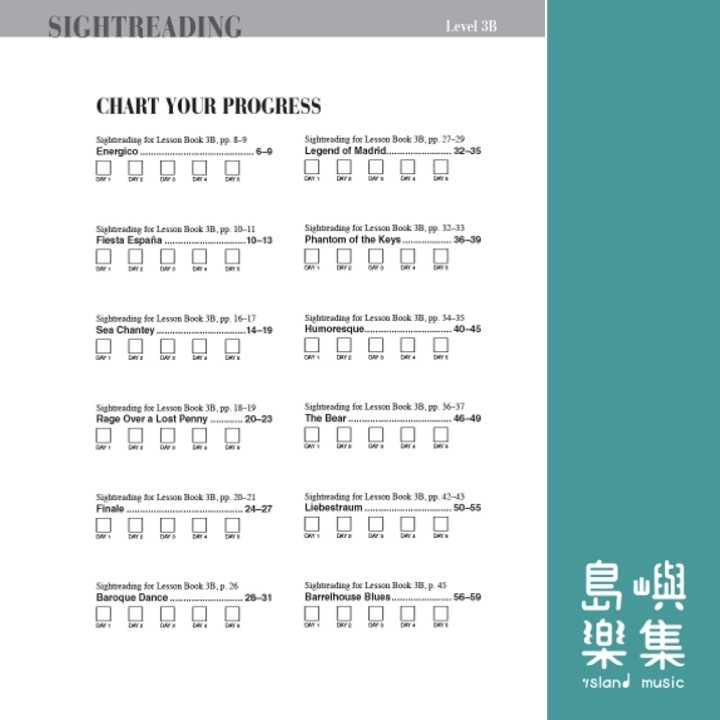 Sightreading Book – Level 3B