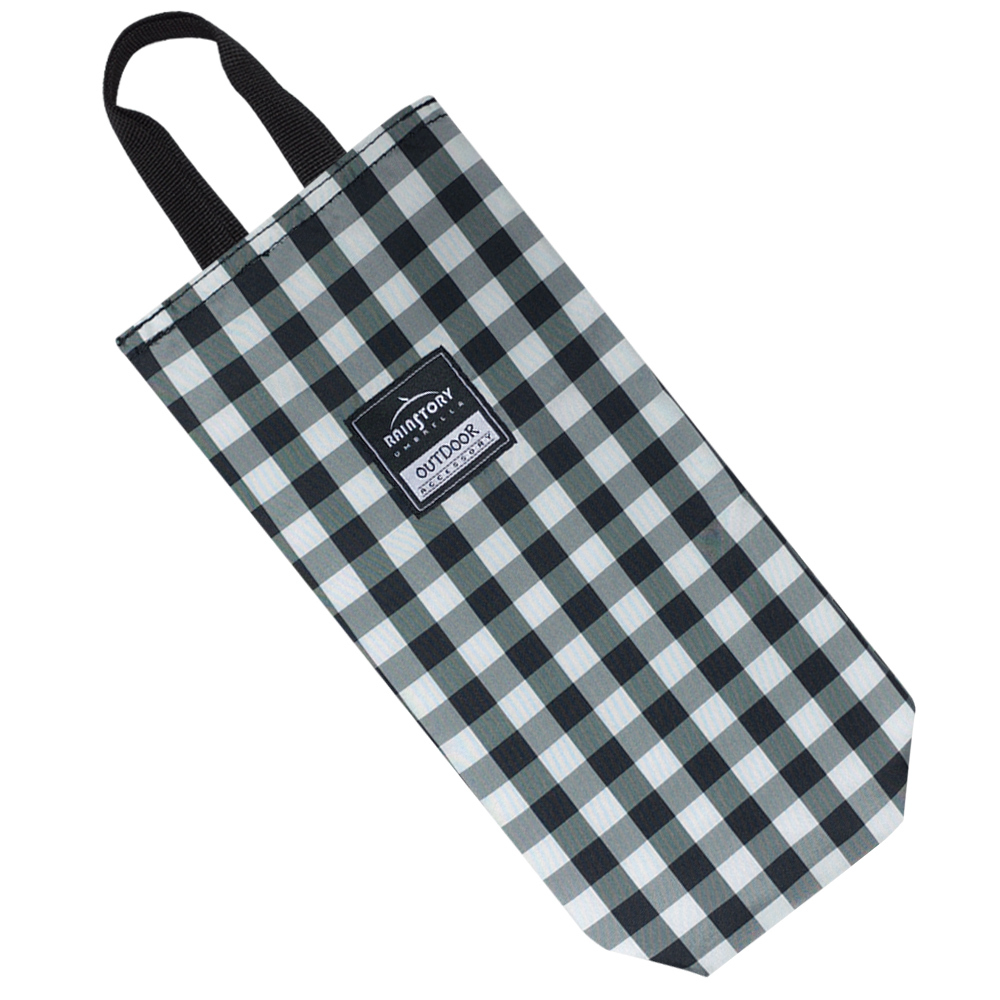 RAINSTORY多功能防潑水雨傘袋(黑白格紋)