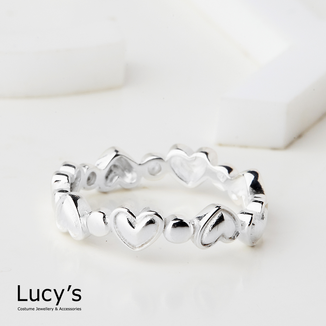 925純銀 愛情泡泡 開口戒 (123299)