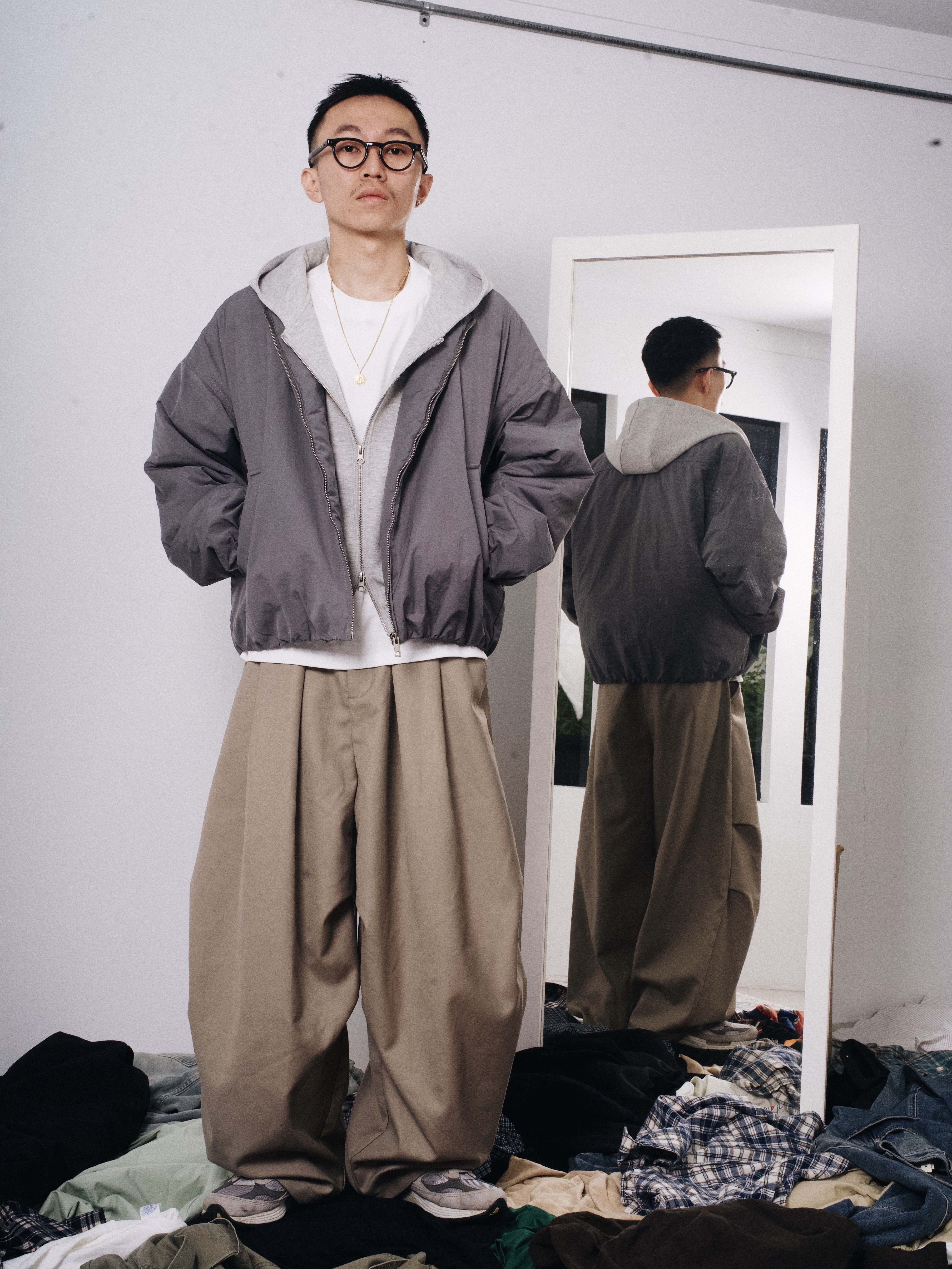 OurPick Padded Crew Neck Jacket 日系鋪棉圓領外套 2色