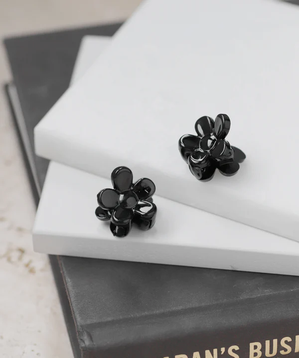 [連線優惠] ANEMONE 透明小花迷你鯊魚夾（2入組）