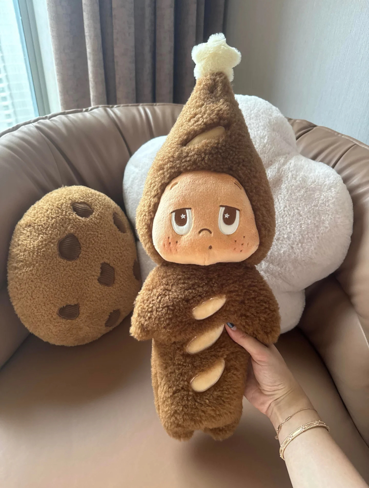 本週限時接單!! POPMART 泡泡瑪特 星星人美味時刻系列 毛絨法棍抱枕 娃娃 靠枕 50cm /預購