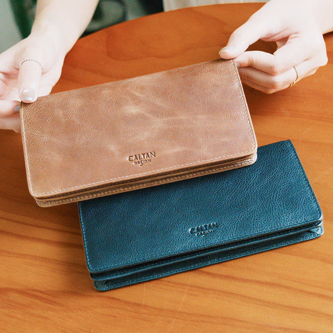 【招財母錢包💰】抽取式多卡夾真皮時尚長夾-三色(074129)