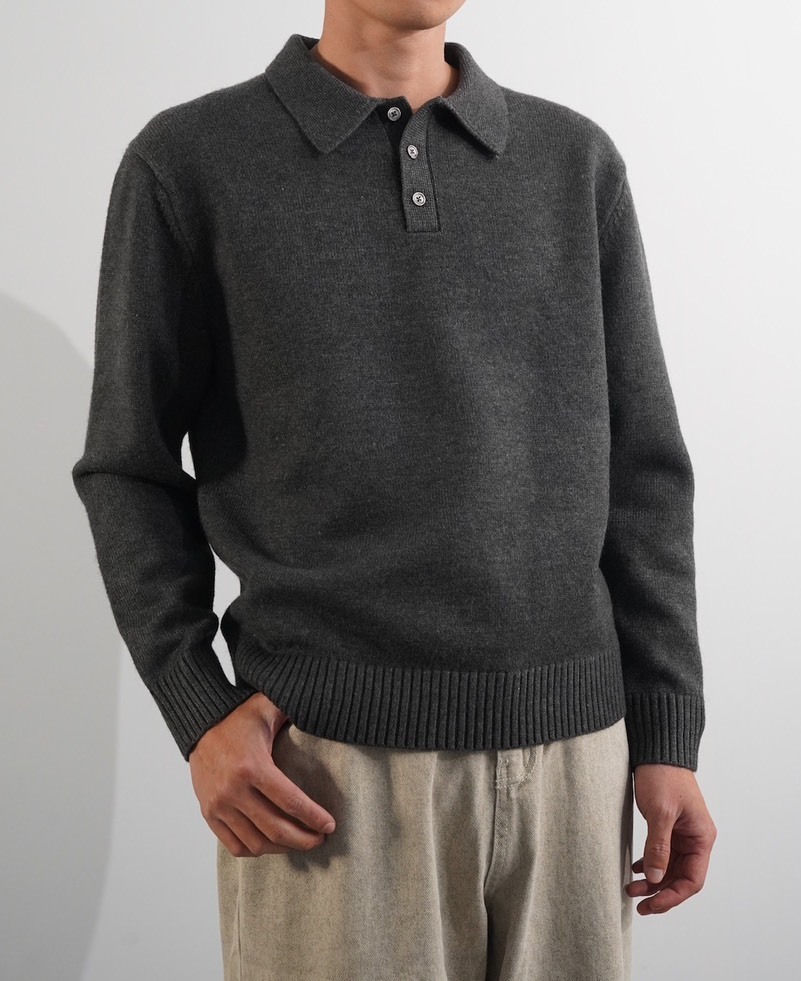 POLO重磅針織長袖