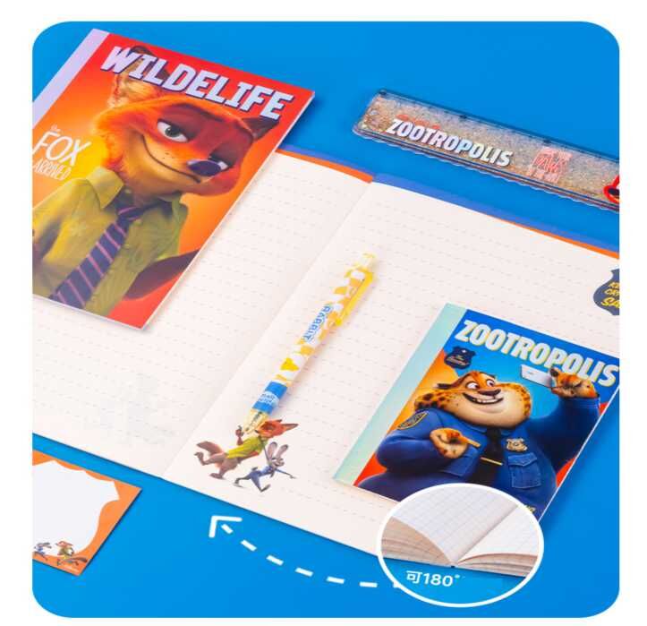 迪士尼優獸大都會 | 3P 筆記簿 筆記本套裝