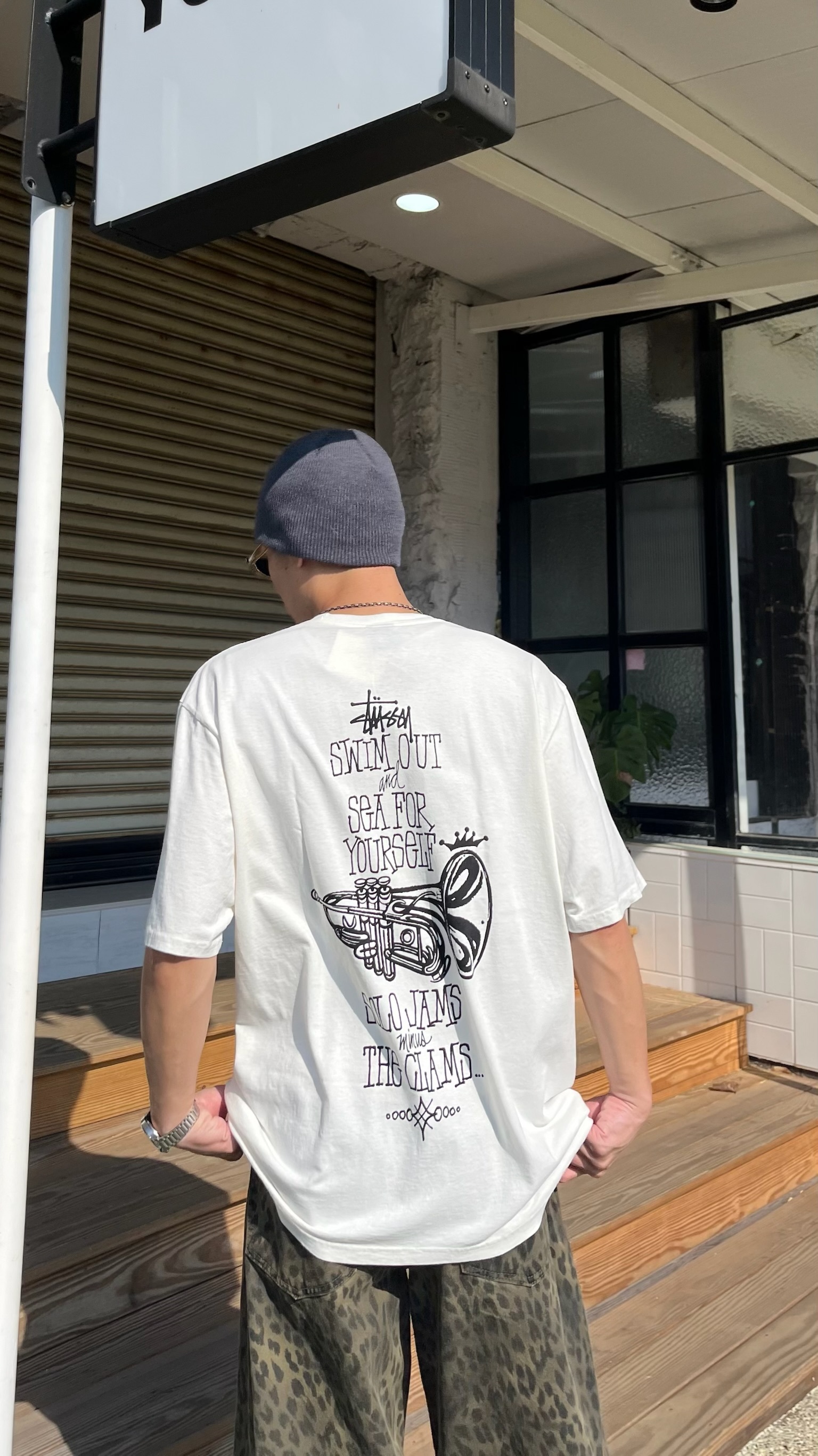 Stussy  喇叭樂器插畫嘻哈 短Tee (2colors)