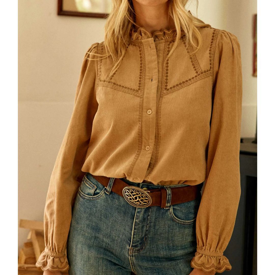 1LP1018-150 LA PETITE ETOILE Beriza Blouse Beige #BERIZA-B102522C0A/13-BEIGE (C-EU-E)