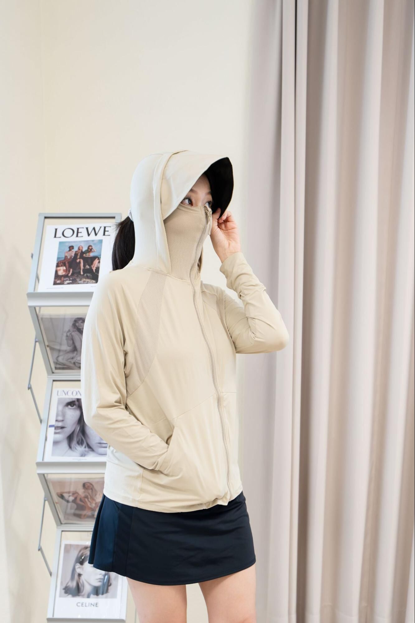 涼感防曬外套推薦｜HYGGE HUG 360°全罩防曬沁涼連帽外套 UPF50+