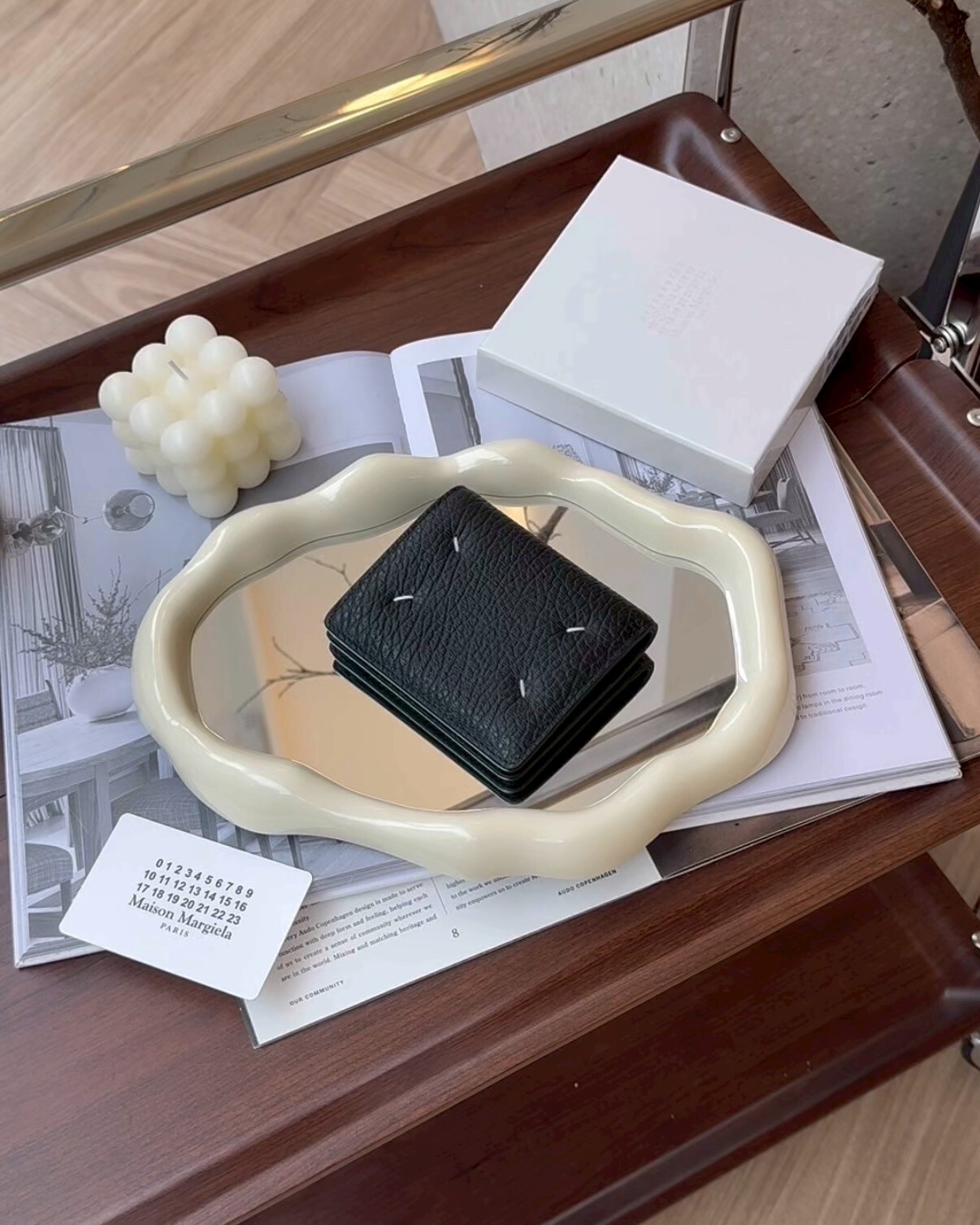 MAISON MARGIELA｜四縫線雙折短夾 黑色