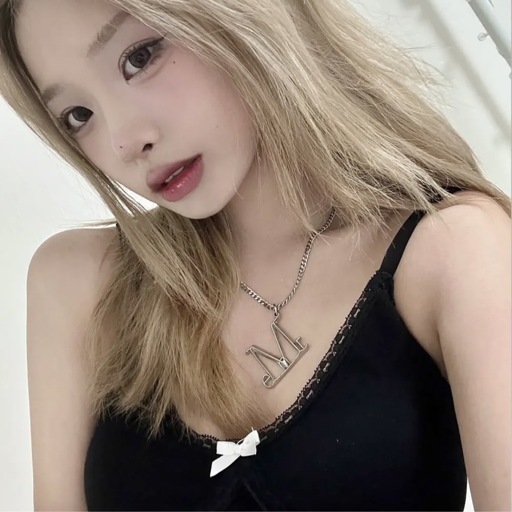 MUCENT LUMET METAL LOGO NECKLACE 金屬項鍊 飾品 裝飾 韓國代購