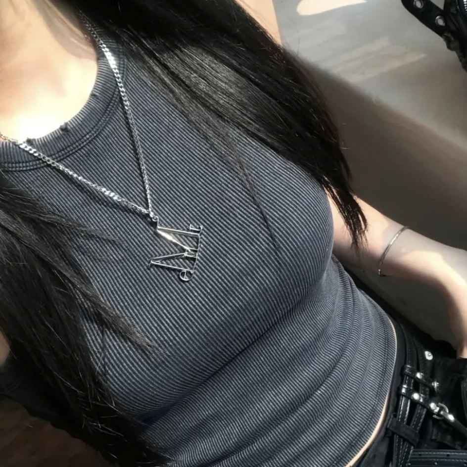 MUCENT LUMET METAL LOGO NECKLACE 金屬項鍊 飾品 裝飾 韓國代購