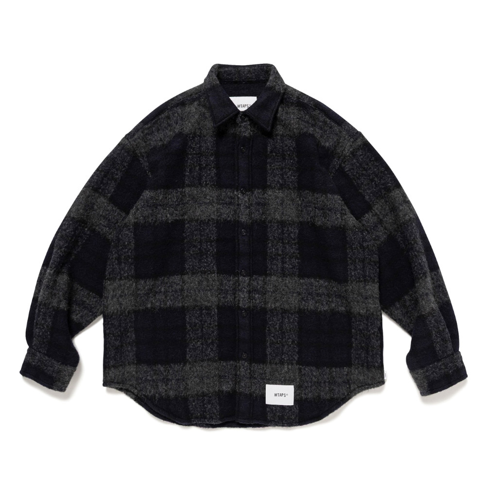Wtaps TXT 02 / LS WONY. TWEED. TEXTILE. OF 淺黑 252TQDT-SHM04-CH