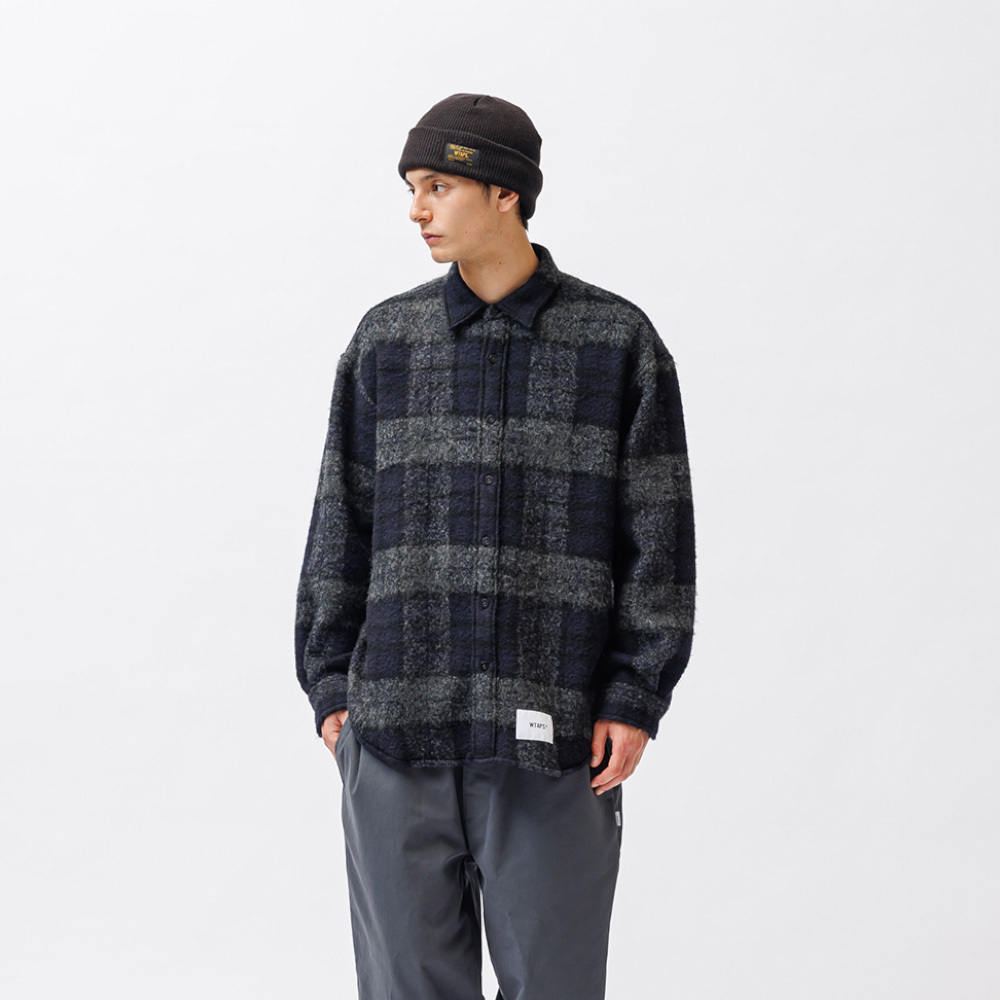 Wtaps TXT 02 / LS WONY. TWEED. TEXTILE. OF 淺黑 252TQDT-SHM04-CH