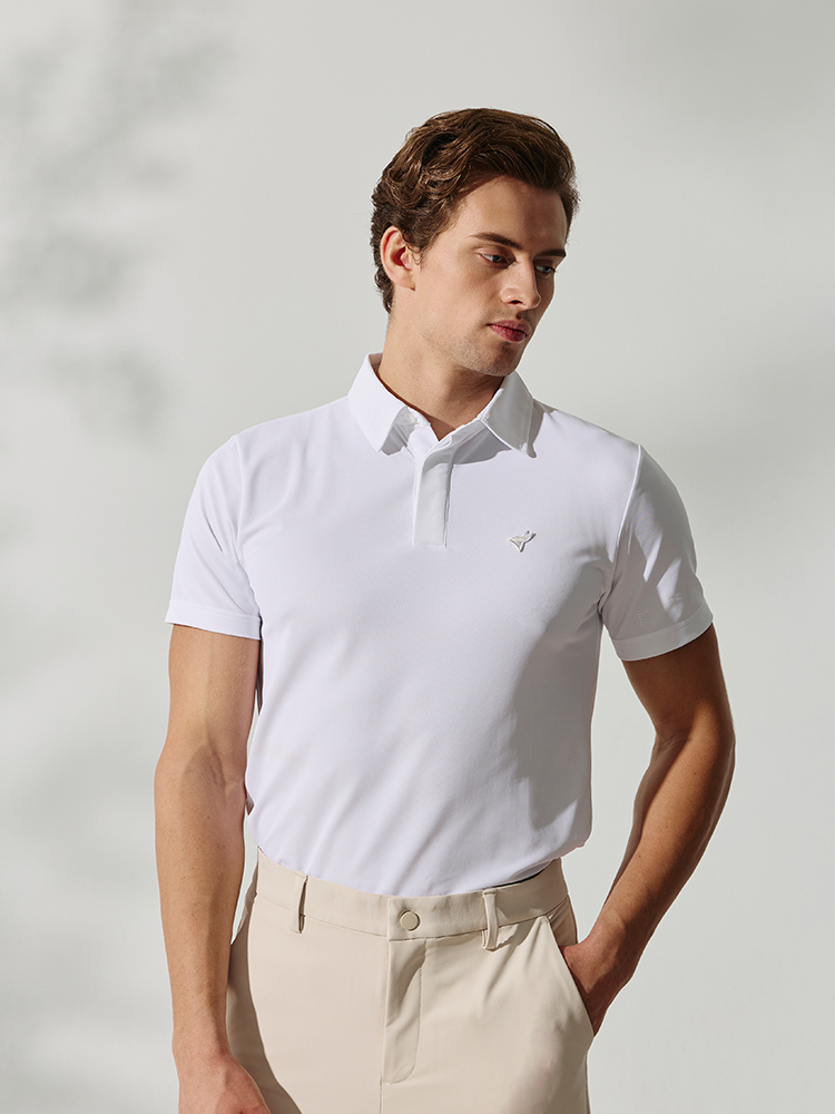 EAGLE FLY 簡約男衫- 純淨白