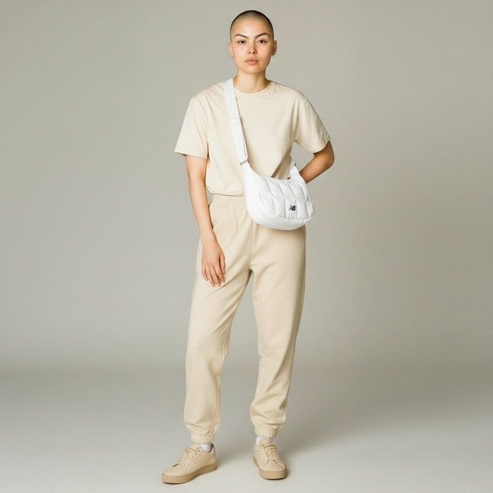 NEW BALANCE 側背包 NB LOGO 白色 小包 雲朵 包包 LAB53107SST