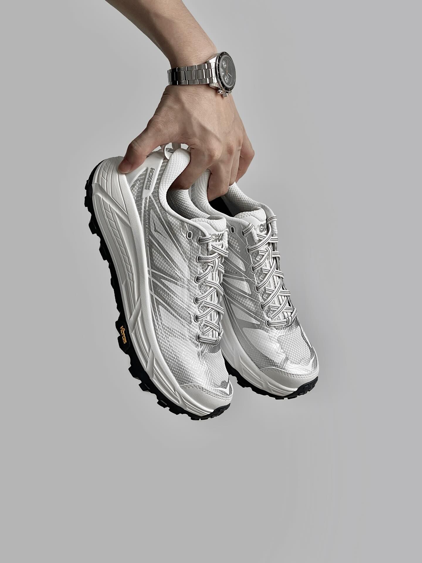 Hoka ONE ONE Mafate Speed 2 “White Silver” 銀白 1126851-WSLV