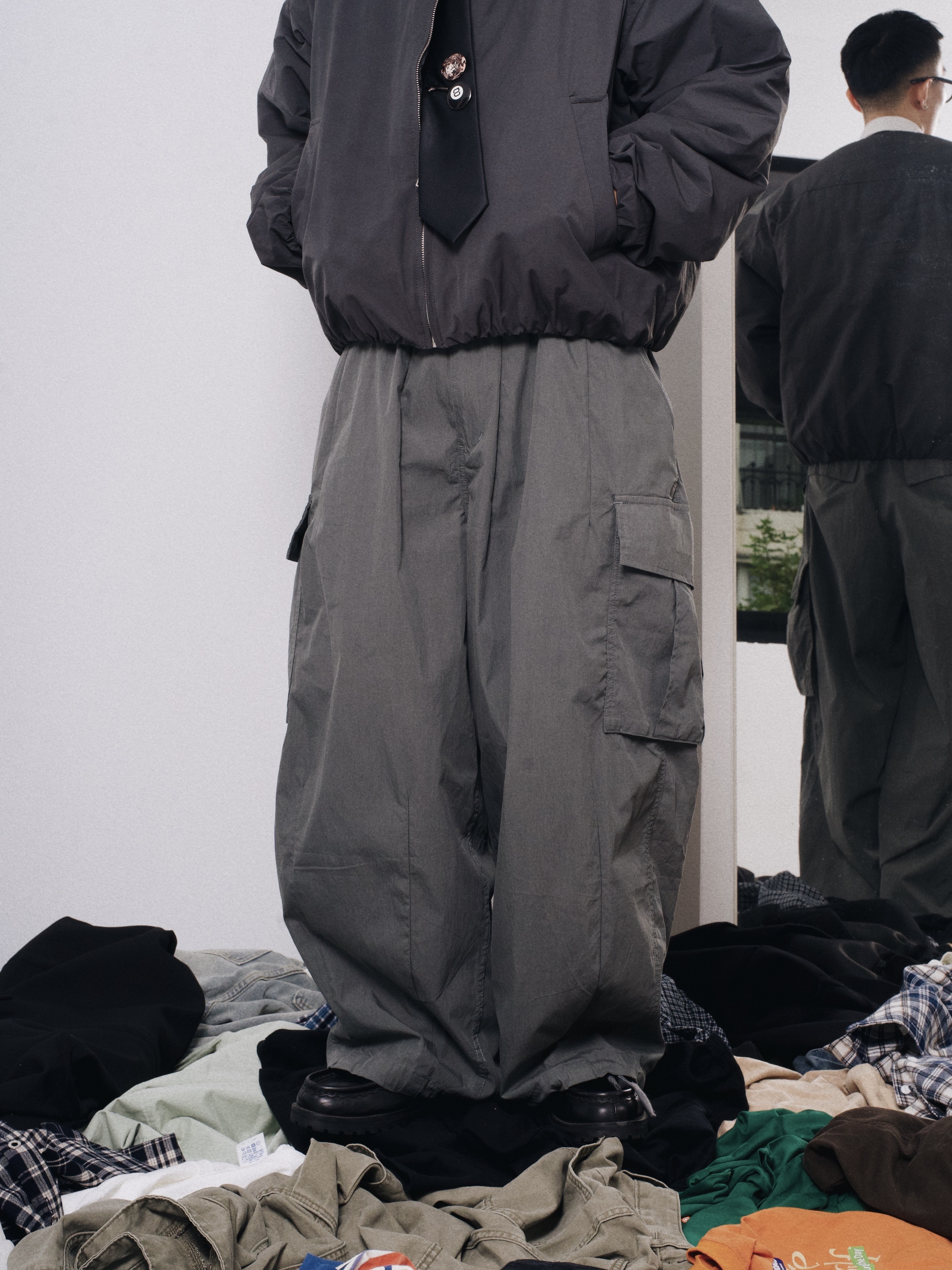 OurPick Wide Military Pockets Pants  寬版闊腿大口袋軍褲 2色