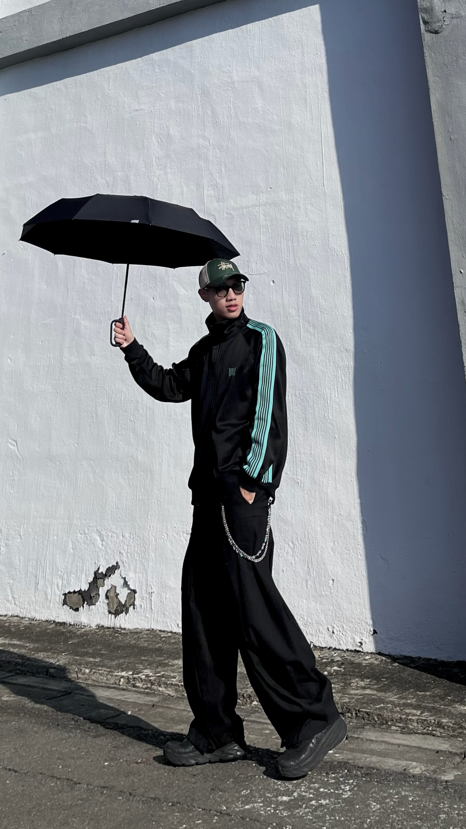 Stussy x New Era Basic Trucker 9twenty Cap 米色Logo深綠網帽