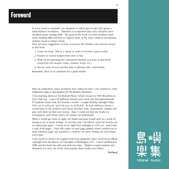 Progressive Steps to Syncopation for the Modern Drummer