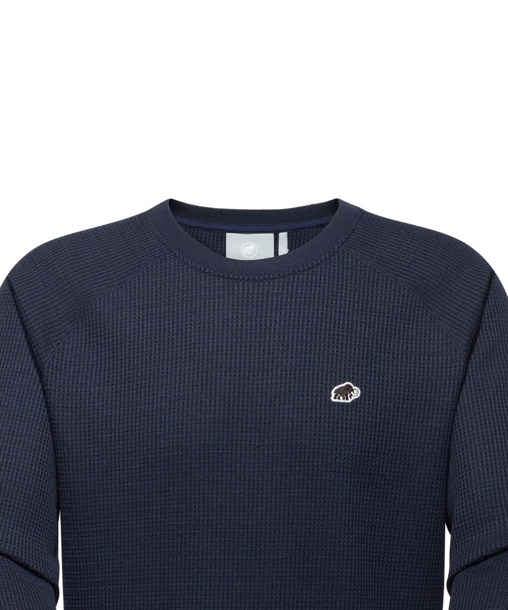 Mammut / 城市風 / 男女兩用 / Waffle Long Sleeve 亞洲版/ 海洋藍、白 (M10160181)