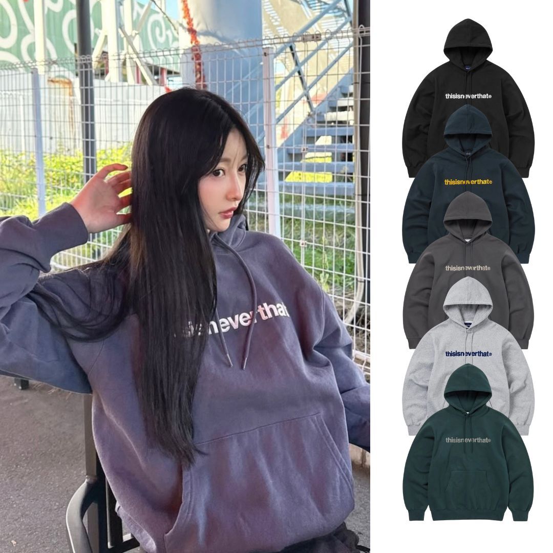 <快速出貨> 🇰🇷 THISISNEVERTHAT T-Logo Hoodie 刺繡LOGO帽踢 內刷毛 厚磅純棉 五色