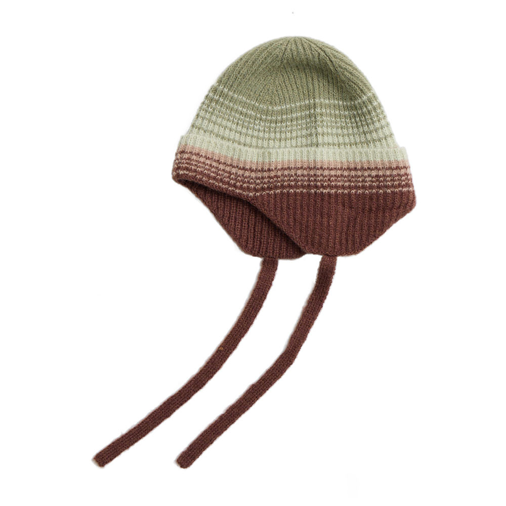 Green Duck in Inokashira Park Earcuff Beanie