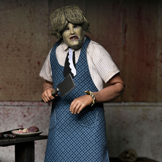 26年4月 NECA 8吋 德州電鋸殺人狂 人皮臉 老奶奶面具 可動公仔