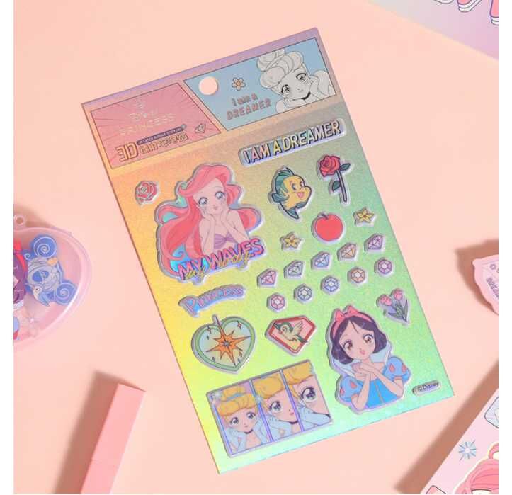 迪士尼公主|3D泡泡貼紙