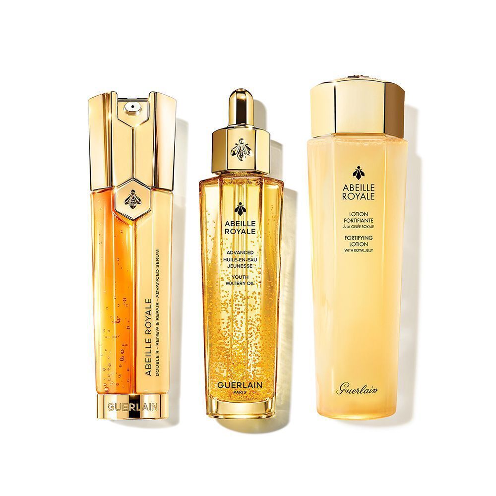Guerlain 帝皇蜂姿護膚三件套（復原蜜50ML+雙效精華露50ML+精粹水150ML ）
