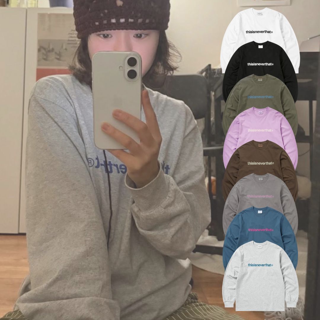<快速出貨>🇰🇷 THISISNEVERTHAT T-Logo L/S Tee 薄長袖 寬版 多色