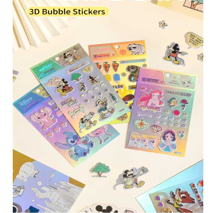 迪士尼公主|3D泡泡貼紙