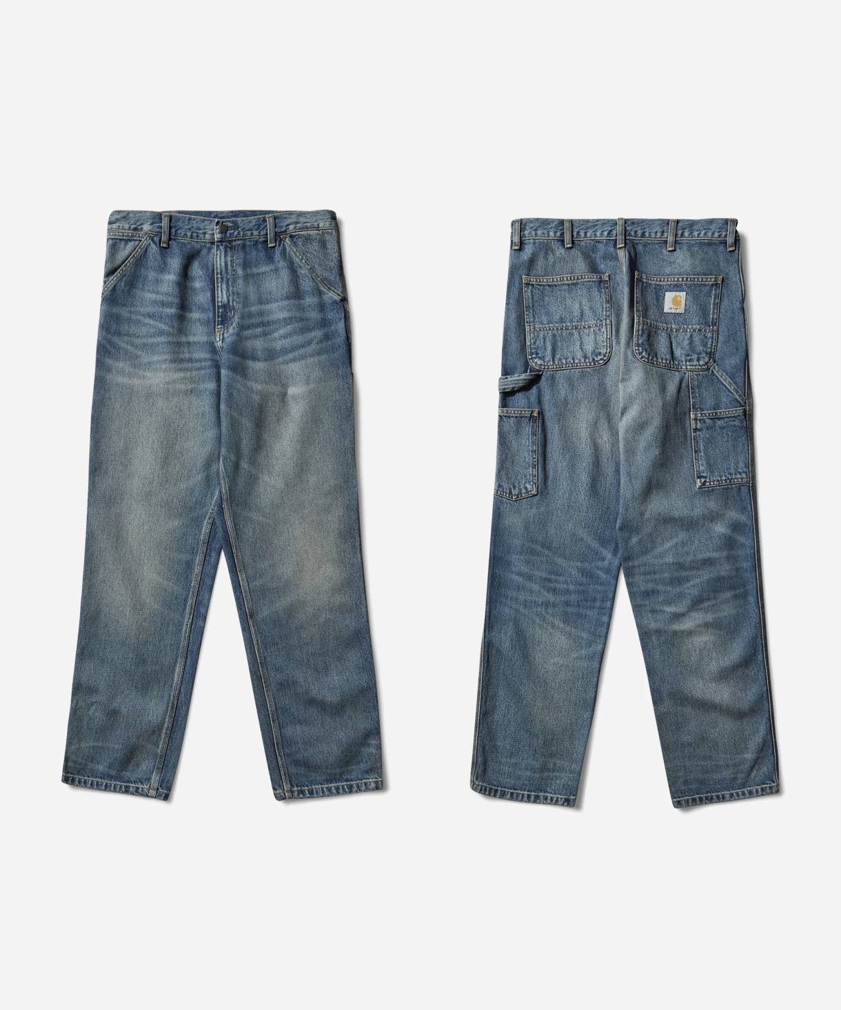 [Instock] CARHARTT WIP SINGLE KNEE PANTS | INDIGO WORN WASHED