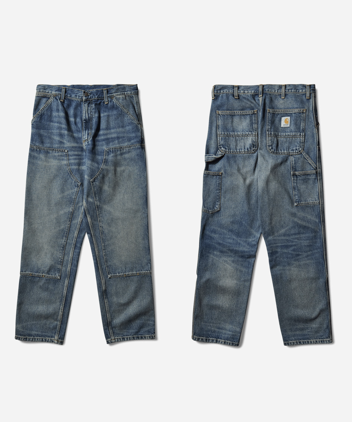 [Instock] CARHARTT WIP DOUBLE KNEE PANTS | INDIGO WORN WASHED