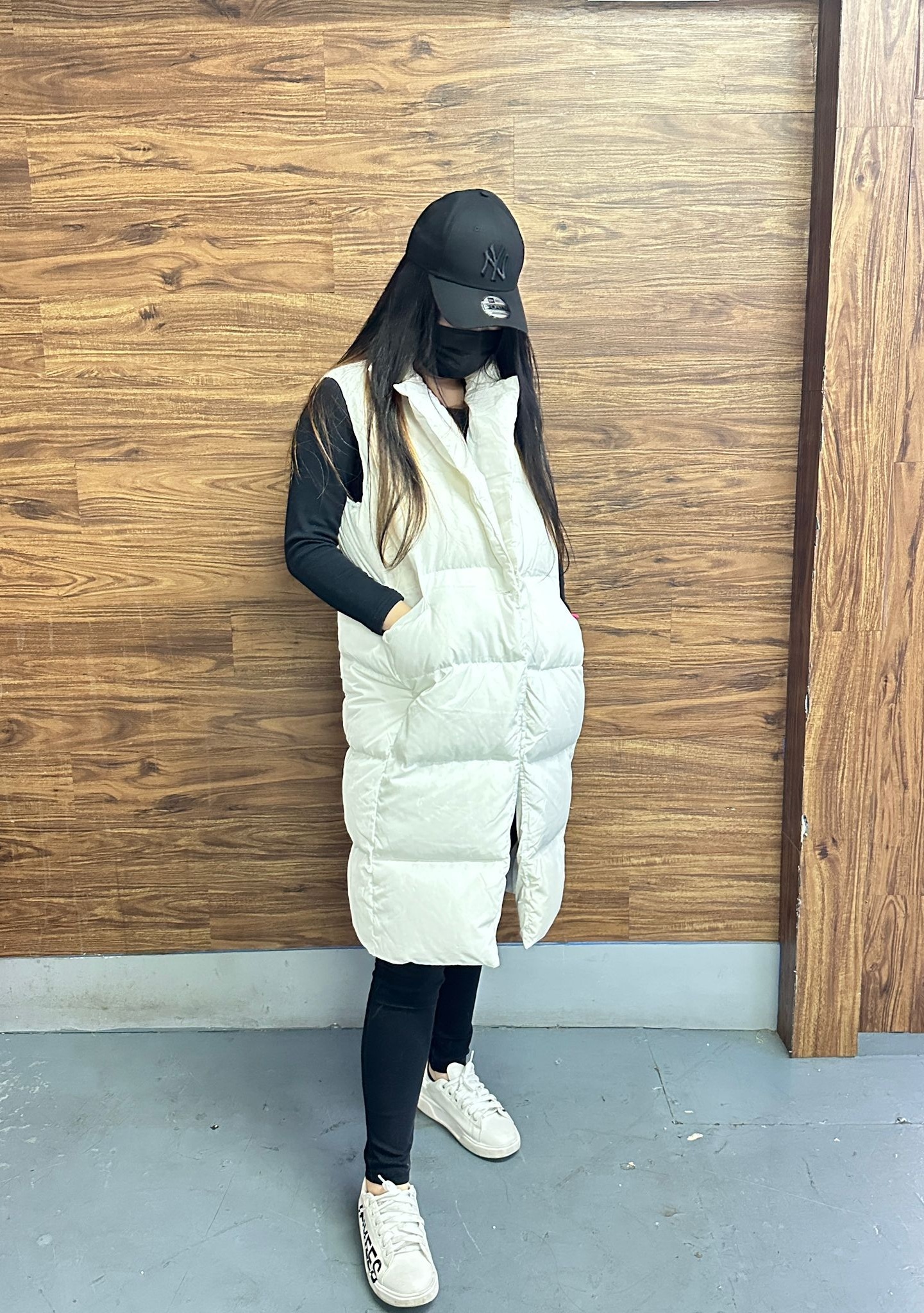 【現貨】AKR111499 韓國長款羽絨背心 (TG01)