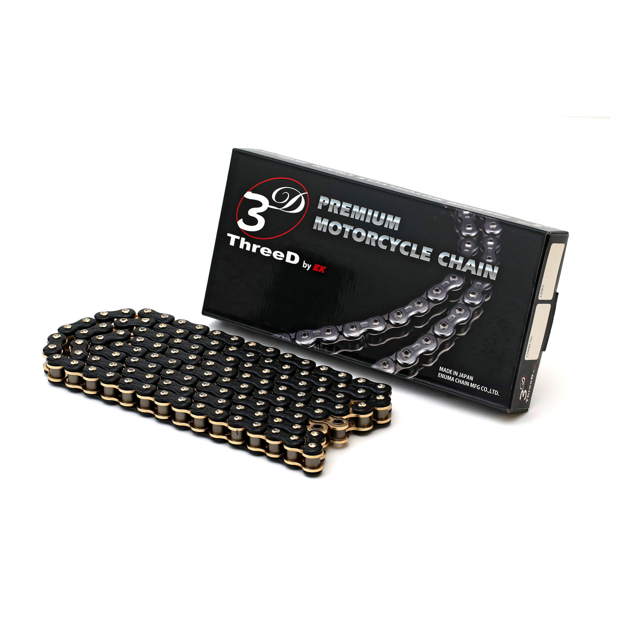 Pre-Order】EK CHAIN ​​3D LUXE Series 525 Chain 120Links EK-CHAIN イーケーチェーン ThreeD 525SPR 3D (GP;GP)P=GP MLJ 126L
