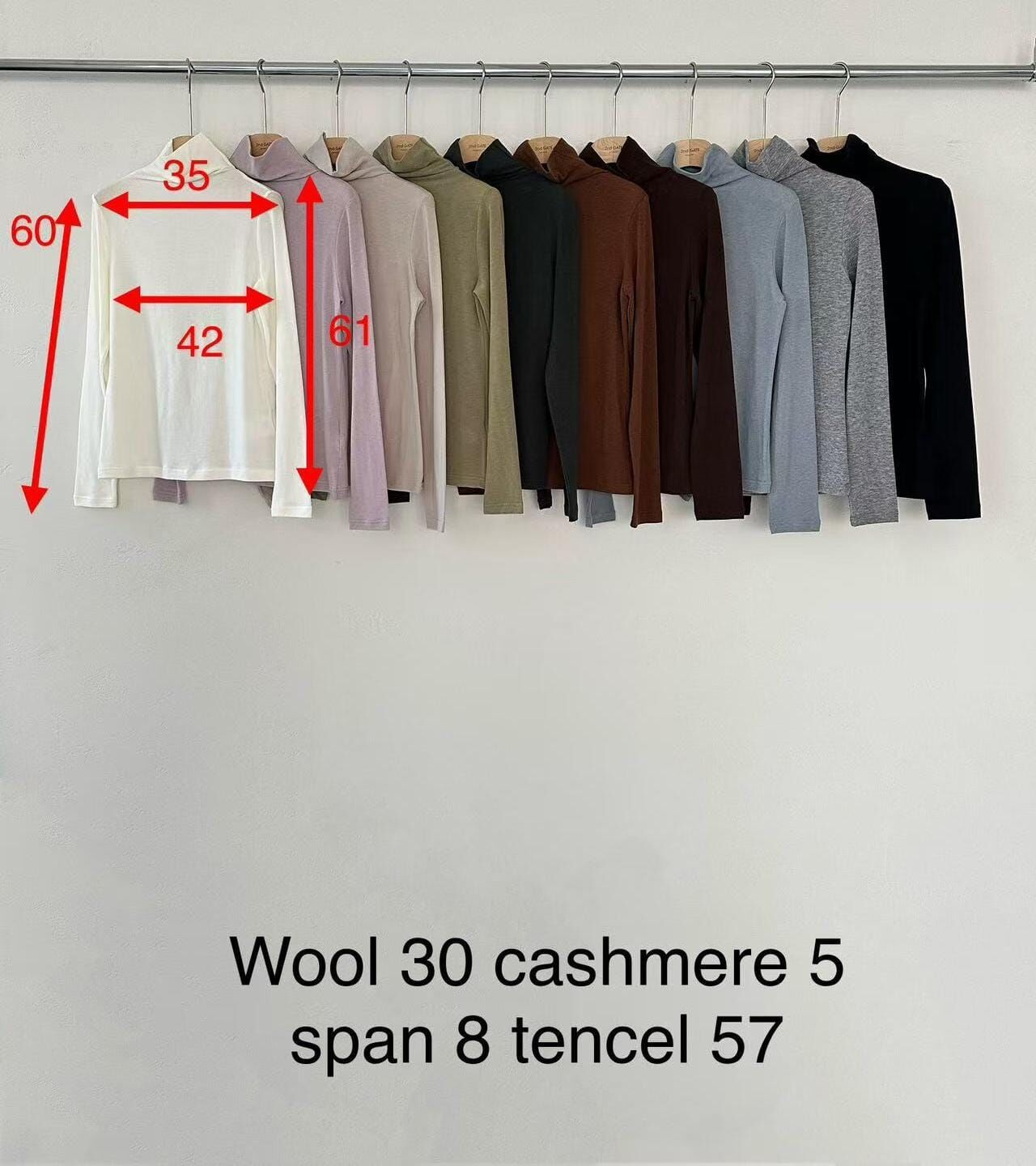 SG5202 羊毛高領打底上衣