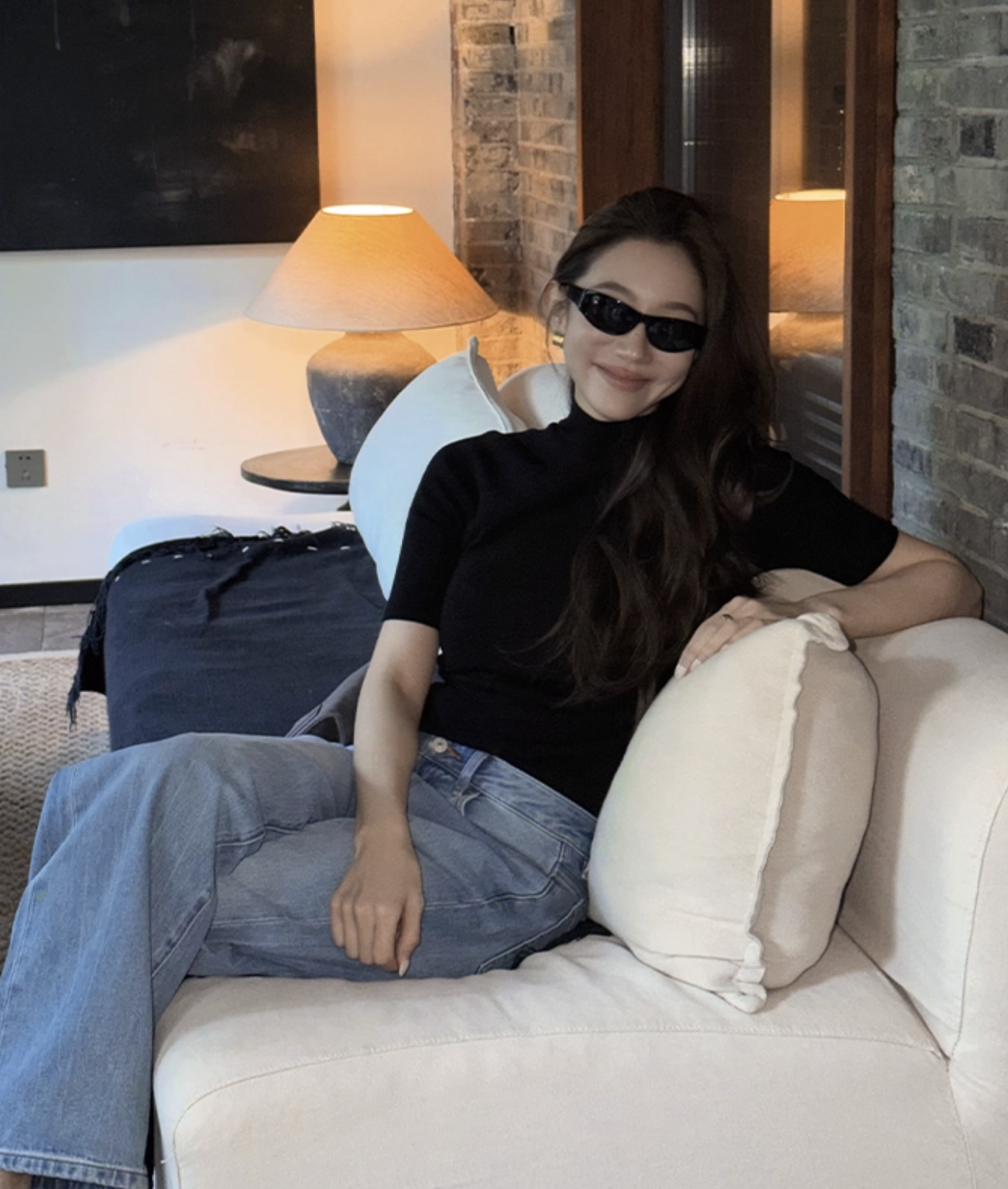 歐美彈力螺紋短袖小立領上衣-S-L / 2色 (Elegant & Love)