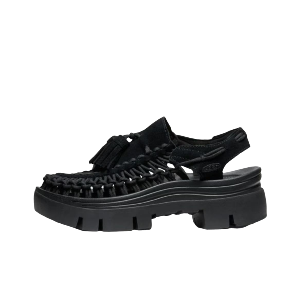 KEEN WOMEN'S UNKEEN PLT TASSELL BLACK/BLACK 1030336