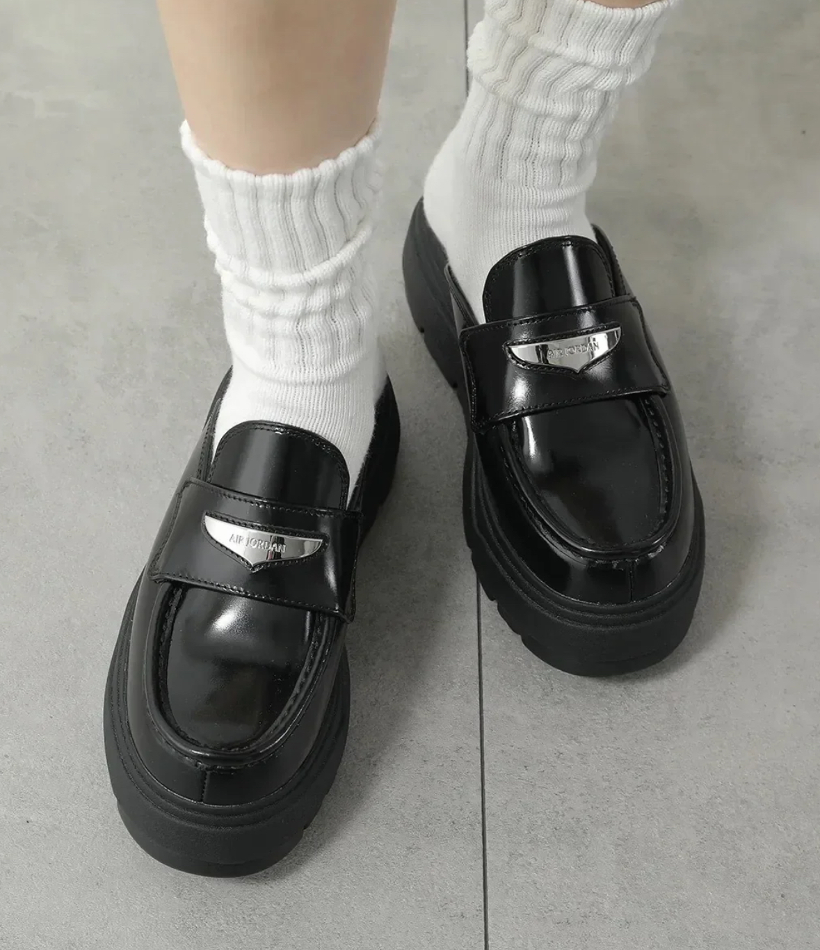 Jordan Brand Loafer Mule 樂福鞋 穆勒鞋 厚底 皮革 黑銀色 HJ4292-001/預購