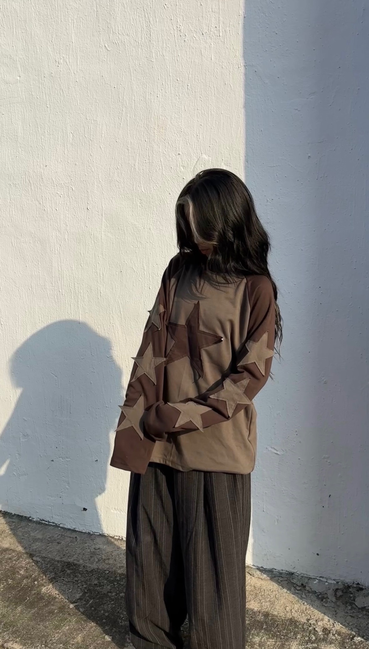 正韓 復古七星貼花長 Tee