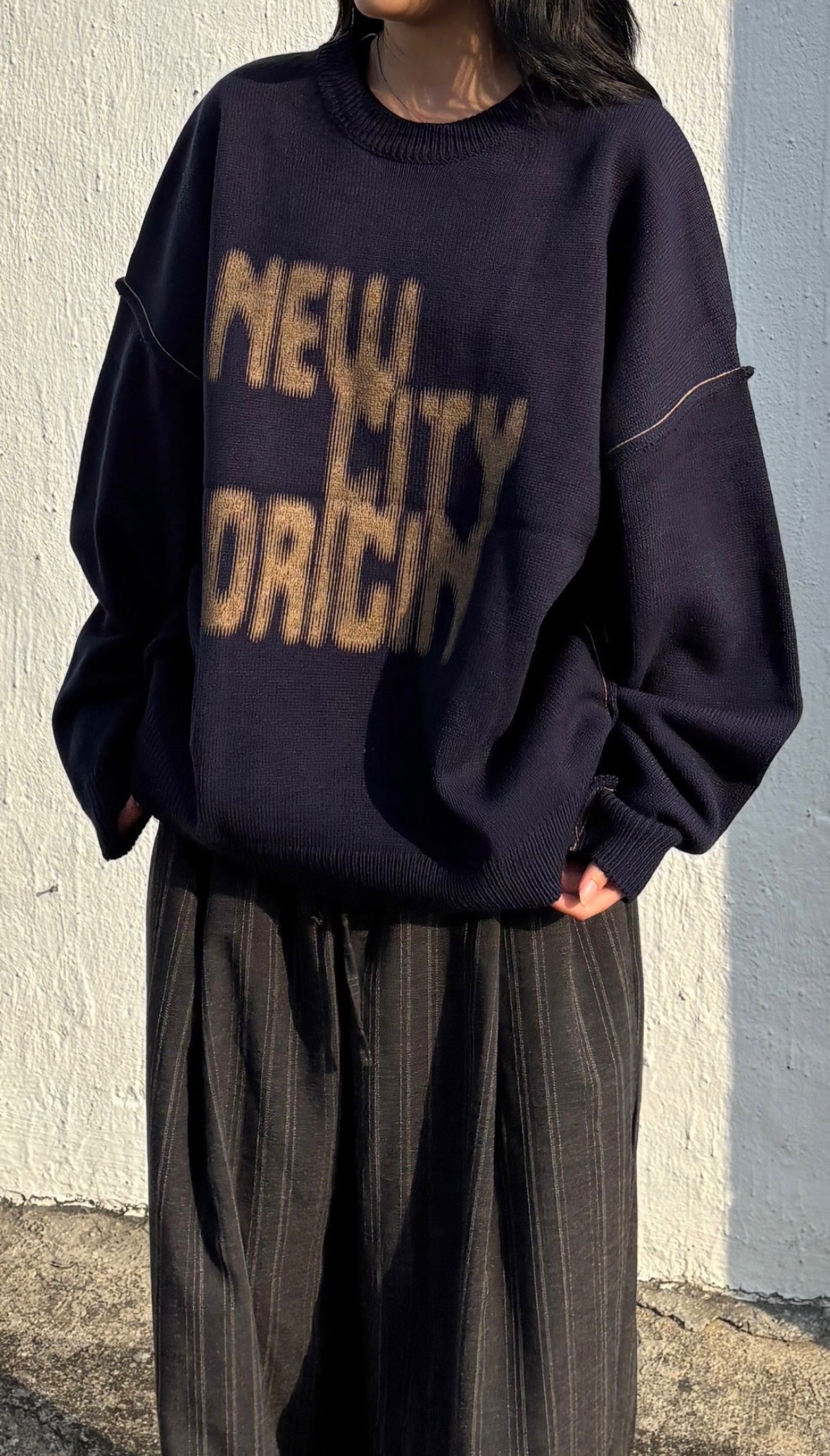 正韓 NEW CITY 反車線針織衣