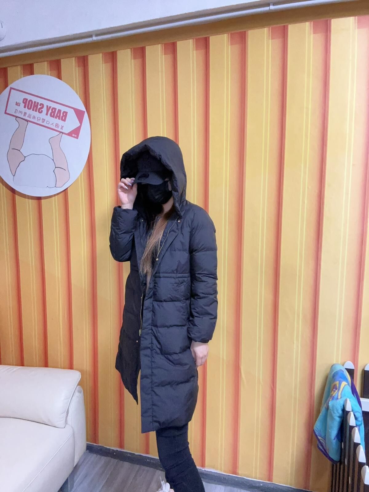 【預購】AKR111467 韓國有帽長款羽絨 (CMFXNW0501)