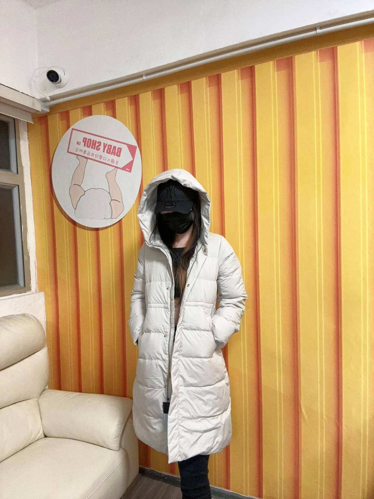 【預購】AKR111467 韓國有帽長款羽絨 (CMFXNW0501)