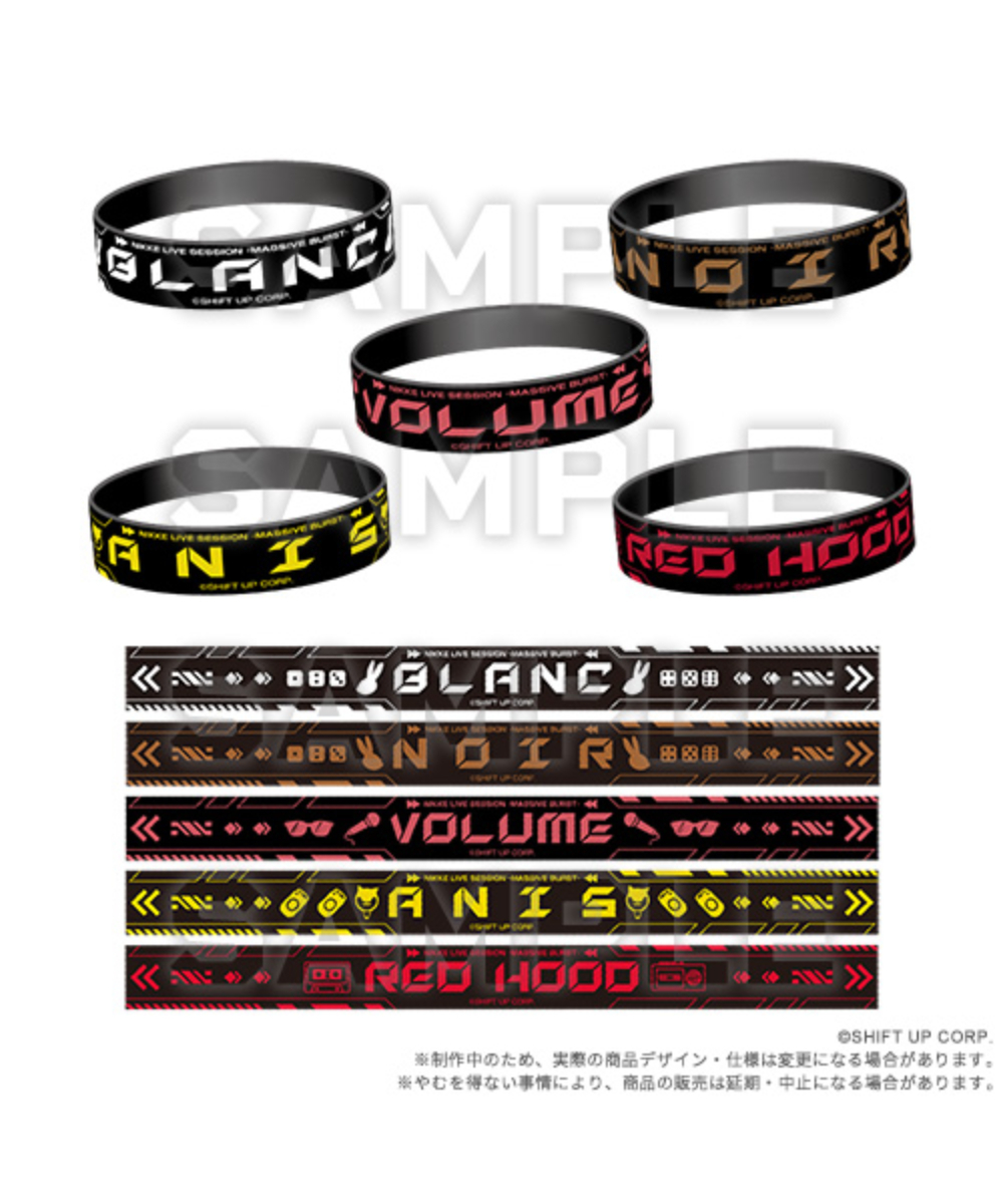 預購-勝利女神：妮姬 LIVE SESSION！～Massive Burst～　橡膠手環 PACK盲盒販售 隨機出貨 全5款【日本進口精品】